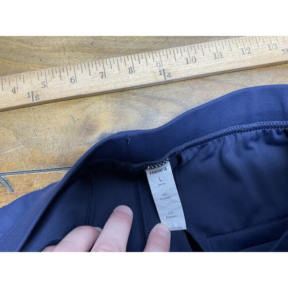 Halara Flex High Waisted Wide Leg Pants Blue L Petite Elastic Waist Pull-On - Picture 4 of 7